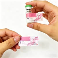 Étiquettes en vinyle pour flacons de peptides en gros, autocollants personnalisés imperméables de 2 ml, 10 ml, 15 ml pour poudres de peptides