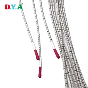 All'ingrosso della fabbrica corda elastica forte elasticizzata 2.5mm a punti con cordino elastico rotondo con punte di gomma fine per i vestiti accessori