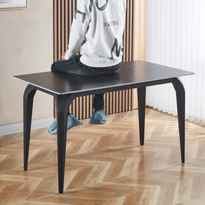 Ready-Made portatile tavolo da ufficio gambe ispessito semplice ferro gambe staffe in metallo tavolo da pranzo scaffali - Product Image 1