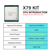 Nouvelle carte mère de bureau X79-VG6 pour processeur Intel Xeon E5 2696 V2 avec 4 emplacements de mémoire DDR3, prise en charge du double canal, carte mère X79