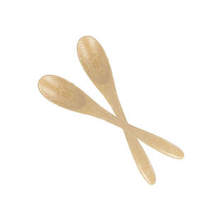 Ensemble de vaisselle de voyage moderne en bambou, comprenant une mini-cuillère longue en bois et des ustensiles de cuisine créatifs jetables - Product Image 5