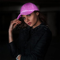 Cappello LED a Prezzo di Fabbrica, Berretto da Baseball Luminoso Ricaricabile con Luci in Fibra Ottica per Feste, Ballerini e Artisti