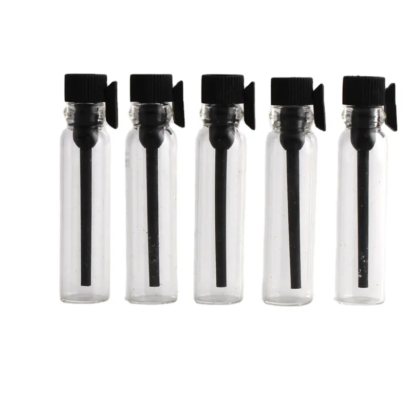 MUB mini pequeno 1ml 2ml 3ml frascos de vidro amostra recarregável Garrafa para Óleo Essencial Fragrância ferfume