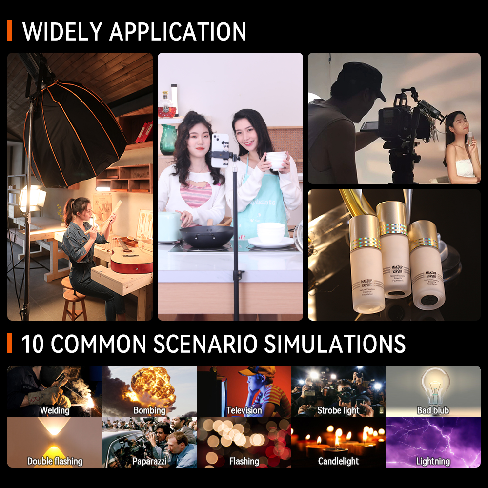 2023 cob video led light film lighting 2700-7500k remote control photographic equipment 200w studio lights set with softbox