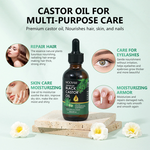 Dầu thầu dầu đen chăm sóc da massage chăm sóc tóc cơ bản lông mày lông mi chăm sóc dầu thầu dầu hữu cơ - Product Image 5