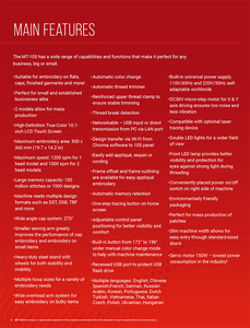 <strong>RICOMA</strong> Single Head <strong>Commercial</strong> <strong>Embroidery</strong> <strong>Machine</strong> Computerized MT-1501 12/15/20 Needles <strong>Embroidery</strong> on Cap/flat/clothes - Product Image 3