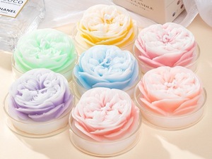 アロマセラピー無煙大豆ワックスローズ花型キャンドルロマンチックな誕生日ギフト香りキャンドル - Product Image 6