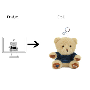 New 10cm lừa sang trọng <span class=keywords><strong>Keychain</strong></span> Mặt dây chuyền dễ thương món quà sinh nhật quyến rũ linh vật búp bê <span class=keywords><strong>Keychain</strong></span> - Product Image 5