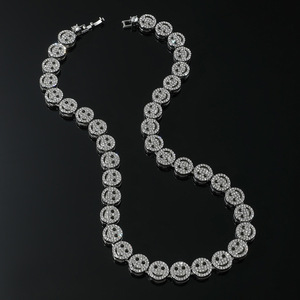 Collar de Cadena Cubana Miami con Incrustaciones de Cristales y Baño de Oro, Estilo Hip Hop <span class=keywords><strong>para</strong></span> <span class=keywords><strong>Hombre</strong></span> - Product Image 5