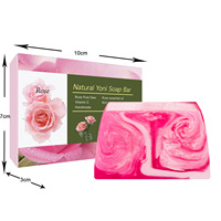 Jabón Artesanal en Barra con Extracto de Rosa, Manteca de Karité y Aceite de Coco, Suave, Iluminador, para Piel Sensible, Etiqueta OEM, Venta al Por Mayor