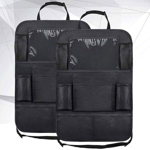 Car Backseat Organizer With Touch Screen Tablet Holder + 9 <b>Storage</b> Pockets Kick Mats Car <b>Seat</b> Back Protectors for Kids Toddlers - Product Image 4