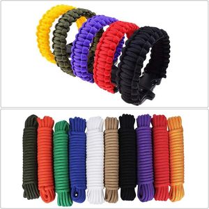 Paracord 550 Nylon/Polyester 4mm Dreifach Sortierte Farben Armband-Schnur Outdoor Fallschirmschnur DIY Manuelles Flechten Lanyards - Product Image 4