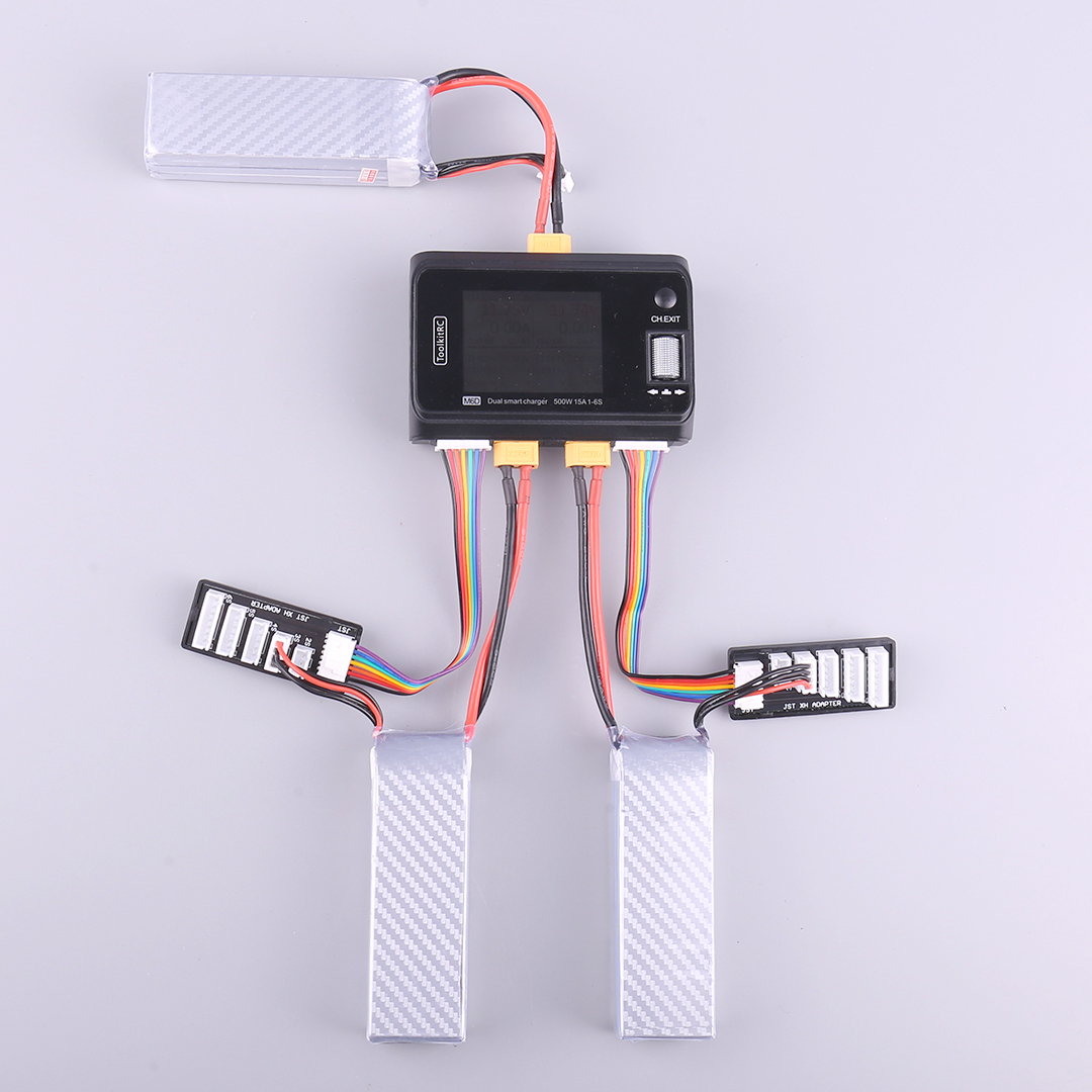 ToolkitRC M6D V3 500W 15A DCデュアルチャネルMINIスマート充電器放
