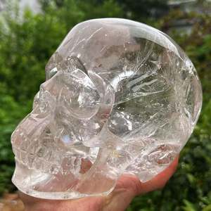 Venta al por mayor <span class=keywords><strong>de</strong></span> <span class=keywords><strong>cristal</strong></span> <span class=keywords><strong>de</strong></span> cuarzo transparente <span class=keywords><strong>de</strong></span> 15cm decoración interior en forma <span class=keywords><strong>de</strong></span> cabeza antropomórfica en todo <span class=keywords><strong>el</strong></span> mundo - Product Image 1