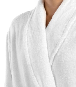 Lussuoso Accappatoio Grande in Morbido Cotone Spugna con Collo a Scialle, per Donna, Ideale per Casa e Relax - Product Image 2