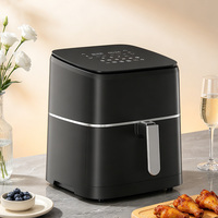HJ-901AW 9L Penggorengan Udara Elektrik 1700W Layar Sentuh Digital Penggorengan Udara Tanpa Minyak Oven Penggorengan Udara Kontrol Suhu 40-200C untuk Rumah dan Restoran