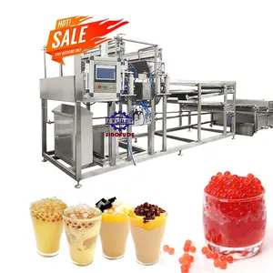 Machines Industrie Apparatuur Volledige Automatische Bubble Thee Productie Lijn Voor Taiwan Popping Boba Deponeren Making Machine