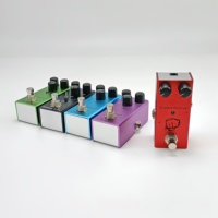 Nouvel Arrivage Vintage Surcharge Compression Distortion Retard Numérique Mini OEM Pédale de Guitare Électrique Pédales d'effets de Guitare au détail