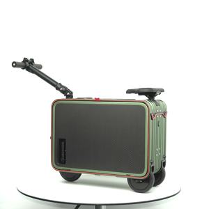 Ventes Flash 2026 Nouvelle Valise Électrique Intelligente en Alliage d'Aluminium avec Panneau en Fibre de Carbone, Absorption des Chocs par Suspension Pneumatique et Siège Élévateur Automatique - Product Image 3