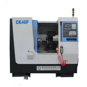 TCK360 CK46P small metal high Precision slant bed new chinese CNC lathe With Fly Cutter