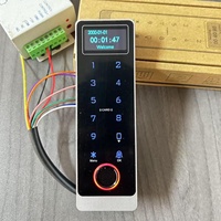 Étanche DC 10V-24V OLED Écran D'empreintes Digitales Tuya App RFID Sonnette Clavier Autonome Contrôle D'accès
