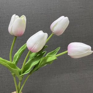 DKB 2024 decorazioni nuziali più popolari tulipani <span class=keywords><strong>blu</strong></span> artificiali di alta qualità seta più realistica - Product Image 5