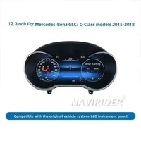 Écran LCD 12,3 pouces pour tableau de bord numérique de voiture, cockpit numérique pour Benz A/CLA/C/E/CLS W205 GLC X205 W204 W212 W176 GLK, compteur de vitesse