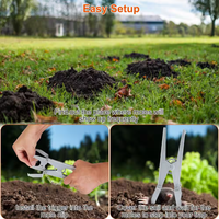 Ciseaux en acier métallique efficaces à semi-conducteurs Pièges à taupes Jardin extérieur écologique et sûr pour enfants et animaux de compagnie