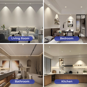 Đèn âm trần <span class=keywords><strong>LED</strong></span> COB tích hợp, chống nước IP44, điều chỉnh được, 8W, có thể điều chỉnh độ sáng, dùng cho nhà bếp - Product Image 6