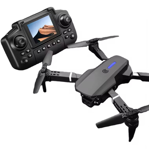 Mini dron E88 Pro Max para principiantes con cámaras duales 4K, pantalla HD, control remoto, LED, plegable, juguete, regalo, UAV, RC, pequeño cuadricóptero - Product Image 1