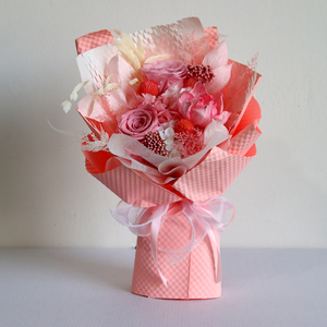 <span class=keywords><strong>Rose</strong></span> préservée fleurs éternelles vraies fleurs séchées éternelles emballage de fenêtre bouquet de mariée - Product Image 4