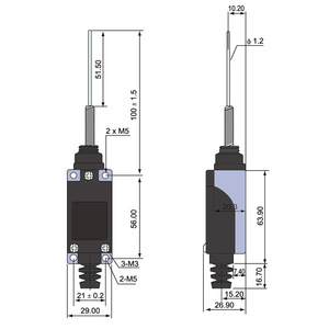 CNTD Changde TZ-8169 Vannes étanches à réinitialisation automatique, interrupteurs de fin de course électriques et micro-interrupteurs - Product Image 2