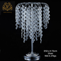 2024 nouveau métal centres de table support de mariage or cristal bougeoir Table fleur support pour mariage centres de table décoration