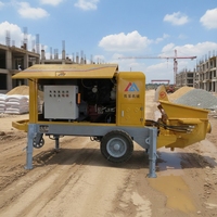 Machine de transport à moteur diesel HBTS40-13-78R à haute efficacité, productivité de 40 m/h, distance horizontale de 400 m, distance verticale de 100 m, garantie 1 an