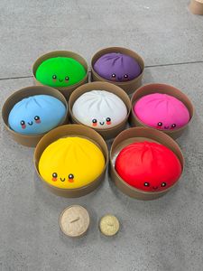 New Pink Giant Dumpling Steamer Bun Squeeze Toy Squishy Silicone Stress Relief Anxiety Relief Toy - Product Image 6