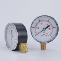 HUBEN Y50 Plastic Radial Pressure Gauge High Precision Manometer 0-10bar for Water Air Conditioning Oil Hydraulic Applications