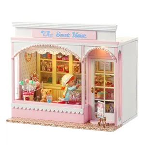 Cuteroom DIY Dollhouse Miniatures ngôi nhà ngọt ngào câu chuyện Gấu