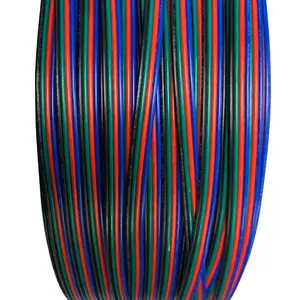 4pin Parallel Cable Colorful Rgb Cable Led Extension Wire 18/20/22awg Multi-core Led Strip Cable