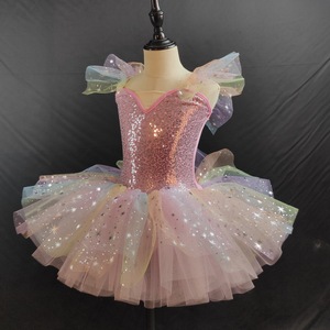 Tutú de Ballet <span class=keywords><strong>con</strong></span> Lentejuelas para Niñas, Disfraz de Bailarina de Tul para Fiestas, Ballet para Niñas, Actuación de Cumpleaños - Product Image 6