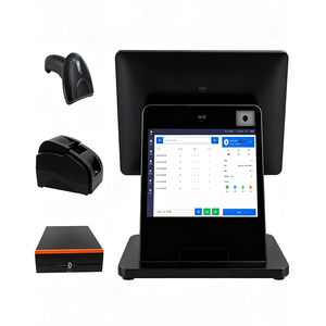 เครื่องบันทึกเงินสดระบบ POS แบบสัมผัสหน้าจอแอนดรอยด์ขนาด 15.6 นิ้ว พร้อมจอแสดงผลสำหรับลูกค้าขนาด 10.1 นิ้ว (อุปกรณ์เสริม) - Product Image 1