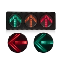 Feux de signalisation routière à LED en forme de flèche de 400 mm (16 pouces) de haute qualité, personnalisés pour les systèmes de feux de circulation