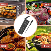 Thermomètre numérique intelligent sans fil pour barbecue 2023, avec station de charge, étanche IPX67, portée 120m, en métal