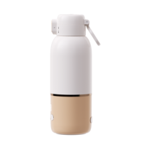 Chauffe-lait en acier inoxydable rechargeable par USB 100W 11.1V avec écran LED, sans BPA, chauffe-biberon pour bébé