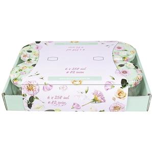 ถาดใส่ขวดแยม 6 แพ็คพร้อมฝาปิด 258 มล. 82 มม. ขวดเก็บอาหารสำหรับถนอมอาหาร - Product Image 1