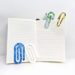 Hot New tùy chỉnh thăng hoa Jumbo <span class=keywords><strong>DIY</strong></span> khoảng trống đàn hồi đóng cửa thư mục Acrylic giấy Clip đánh dấu cho văn phòng trường học chương trình khuyến mãi - Product Image 3