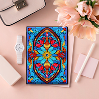Vente en gros de fleurs design bricolage diamant peinture A5 cahier pour enfants et adultes cadeaux drôles et sympas