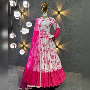 ชุดเดรส anarkali สไตล์ pakistan ดีไซน์ใหม่สไตล์บอลลีวูดพร้อมชุดคูทิสแฟนซีสำหรับสุภาพสตรี - Product Image 5