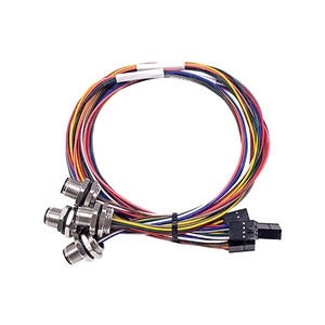 M8 M12 방수 배선 하네스 2 3 4 5 코어 IP65 산업용 PLC 캐비닛 커넥터 어댑터 PVC 재킷 정적 설치 - Product Image 1