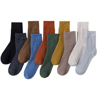 Chaussettes en laine confortables pour femmes automne/hiver, longueur mi-mollet, avec logo personnalisé, antidérapantes, motif imprimé, vente en gros