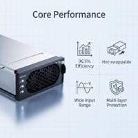 Module redresseur télécom R4850N2 3000W -48V 50A à haute efficacité, module d'alimentation AC-DC à échange à chaud pour station de base 4G/5G